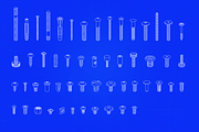 200 Parts + Assembly Vector Graphics, an Object Graphic by Fivehead Studio (Thumbnail 3 of 8)