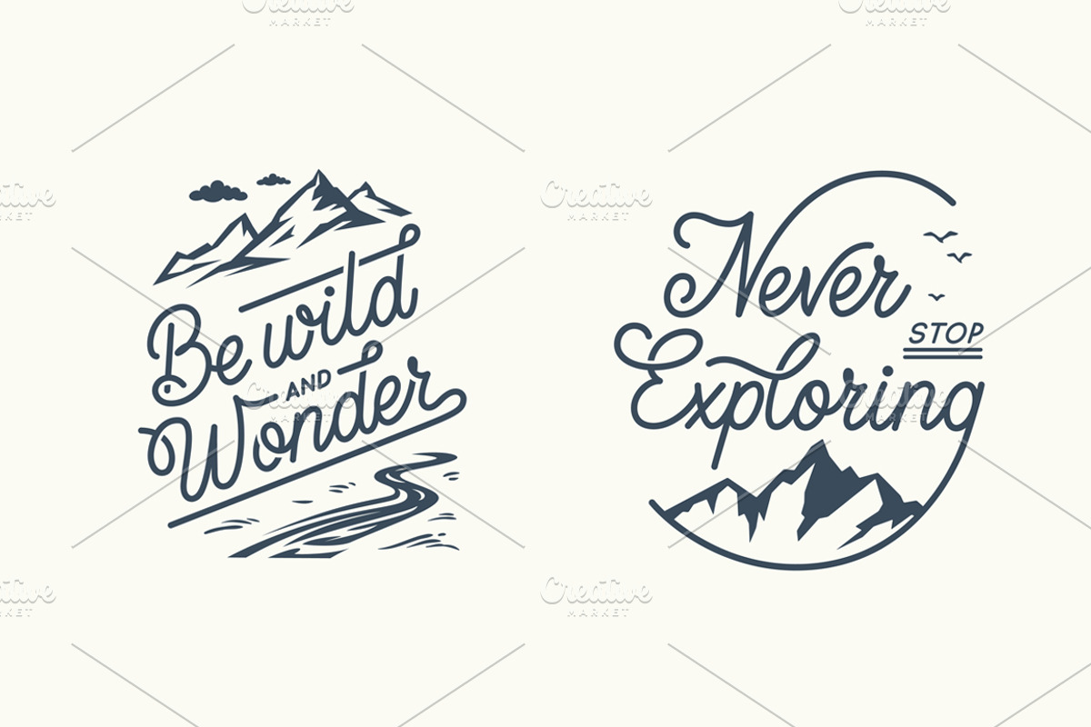 Adventure Mountain Labels, an Illustration by tetiana.svirska (Photo 12 of 17)