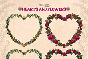Hearts and Flowers Boho Vintage Set, a Decorative Illustration by Ink Stories (Thumbnail 21 of 24)
