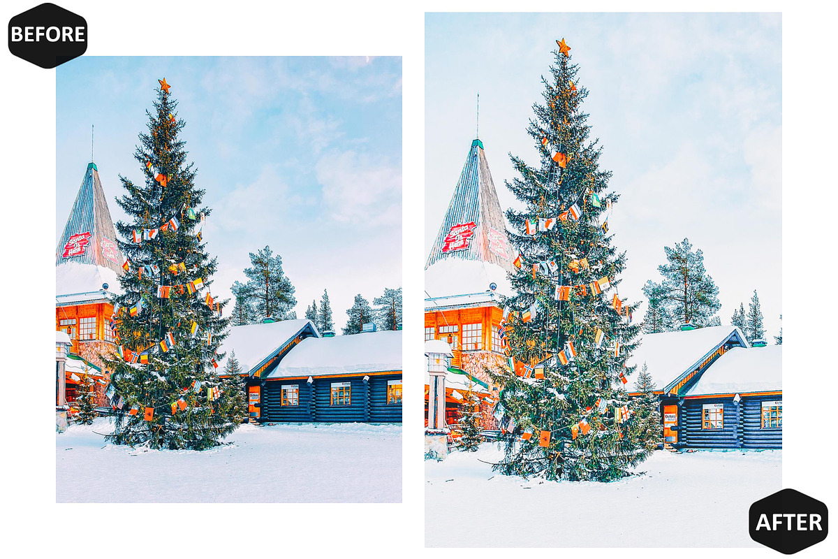 12 Fresh Christmas Photoshop Actions, an Action Add-On by Hue Palettte Studio (Photo 7 of 10)