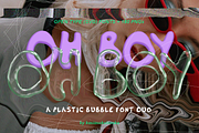 Plastic Bubble Font Duo 3D, a Font by Kasia Sokolovska (Thumbnail 1 of 9)