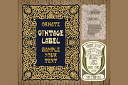 Label Art Nouveau - sets, a Decorative Illustration by Stanislav Kharchevskyi (Thumbnail 7 of 8)