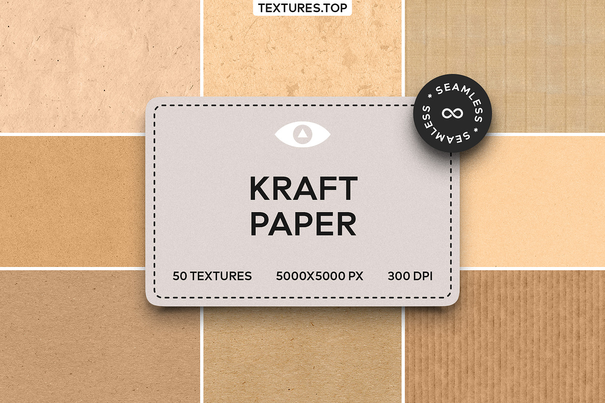 50 Seamless Kraft Paper Texture Pack, a Texture Graphic by Top Textures (Photo 1 of 10)