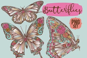 Floral Butterflies