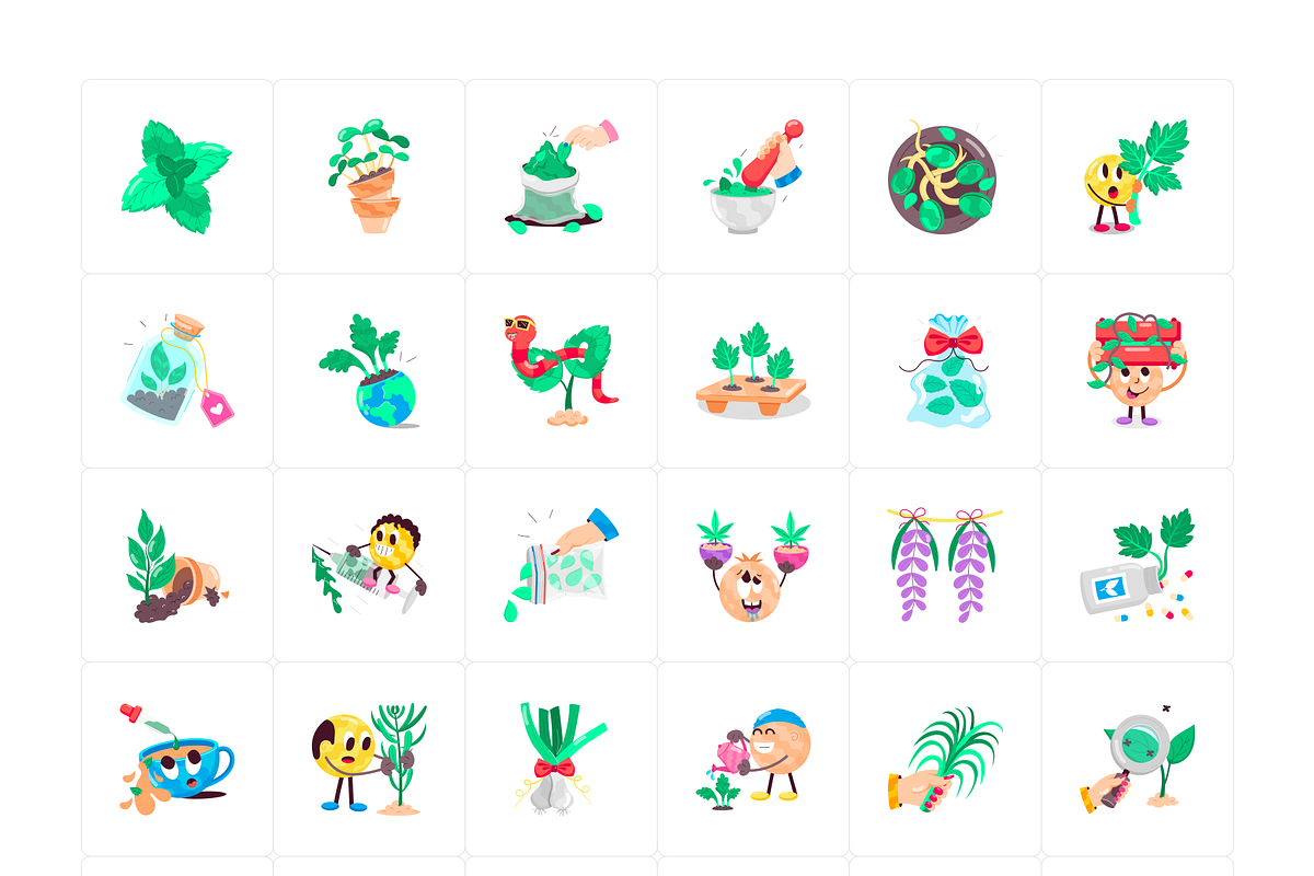 Animated Herb Stickers, an Emoji Icon by Vectors Market (Photo 5 of 7)