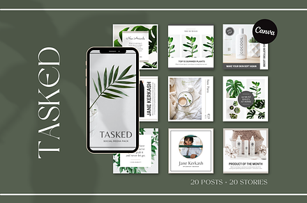 CANVA | Tasked Social Media Pack
