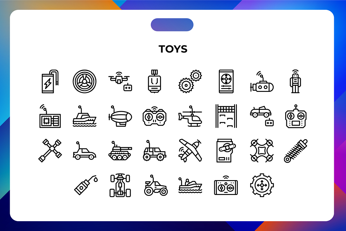 Toys Icons, an Icon by Wencory