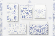 Christmas patterns Vector set Toile, a Pattern Graphic by ON_lineart_store (Thumbnail 2 of 10)