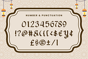 Selamat Raya– Arabic Decorative Font, a Font by Pekotype (Thumbnail 5 of 15)