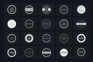 200 Retro Badges