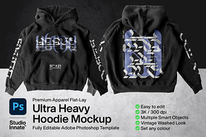 Ultra Heavy Hoodie Mockup