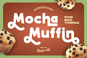 Mocha Muffin Food Typeface Font, a Sans Serif Font by Rasio Studio (Thumbnail 1 of 7)