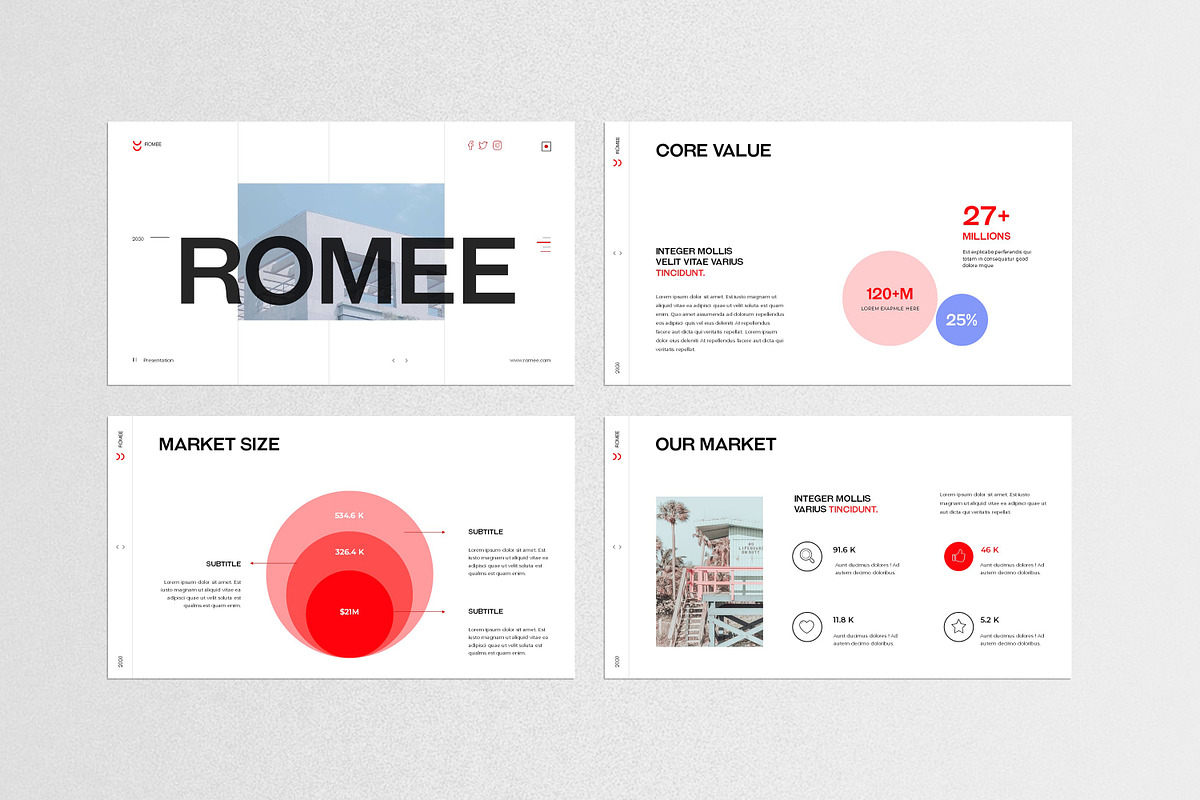 Romee Business Presentation Template, a Presentation Template by evgenystudio (Photo 6 of 10)
