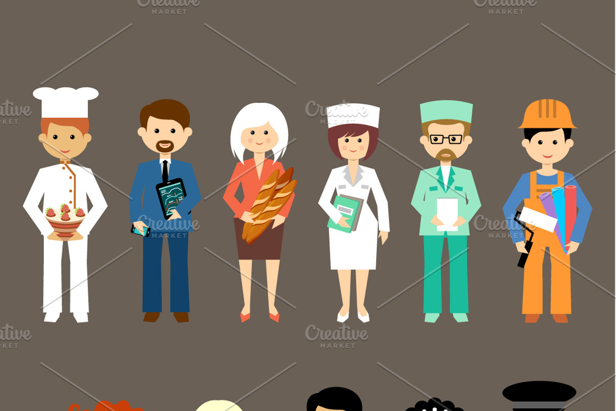 People of different professions, a Person Illustration by Gurza SHOP (Photo 2 of 2)