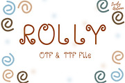 Rolly Font, a Symbol Font by LivelyAutumn11.11 (Thumbnail 1 of 4)