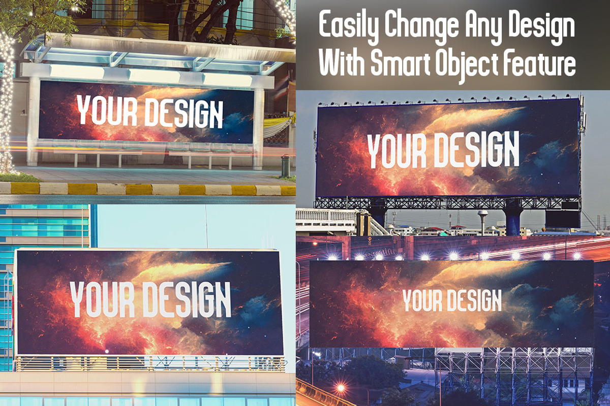 Big Billboard Advertisement Mock Up, an Advertising Mockup by Pixel Place (Photo 6 of 8)