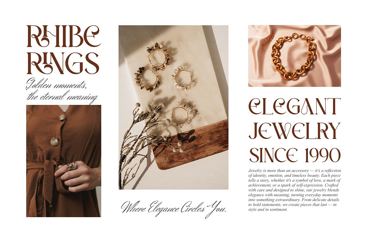Rineka || Modern Stylish Serif Font, a Font by Ermedia Studio (Photo 2 of 10)