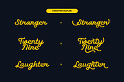 Groovy Shoeline - Monoline Script, a Script Font by fuzztype (Thumbnail 6 of 16)