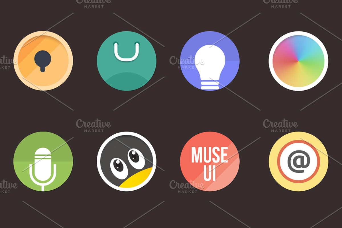 Flat System Icon Set, an Icon by Ocean's GUI Studio (Photo 4 of 4)