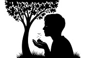 peaceful moment silhouette, an Illustration by Amazin_art (Thumbnail 27 of 46)