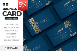 Elegant Business Card Template, a Business Card Template by Ctrl space studio