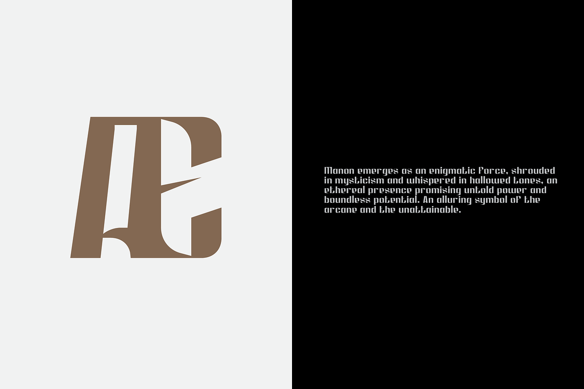 MBF Manon - Modern Condensed Display, a Sans Serif Font by MoonBandit (Photo 2 of 6)