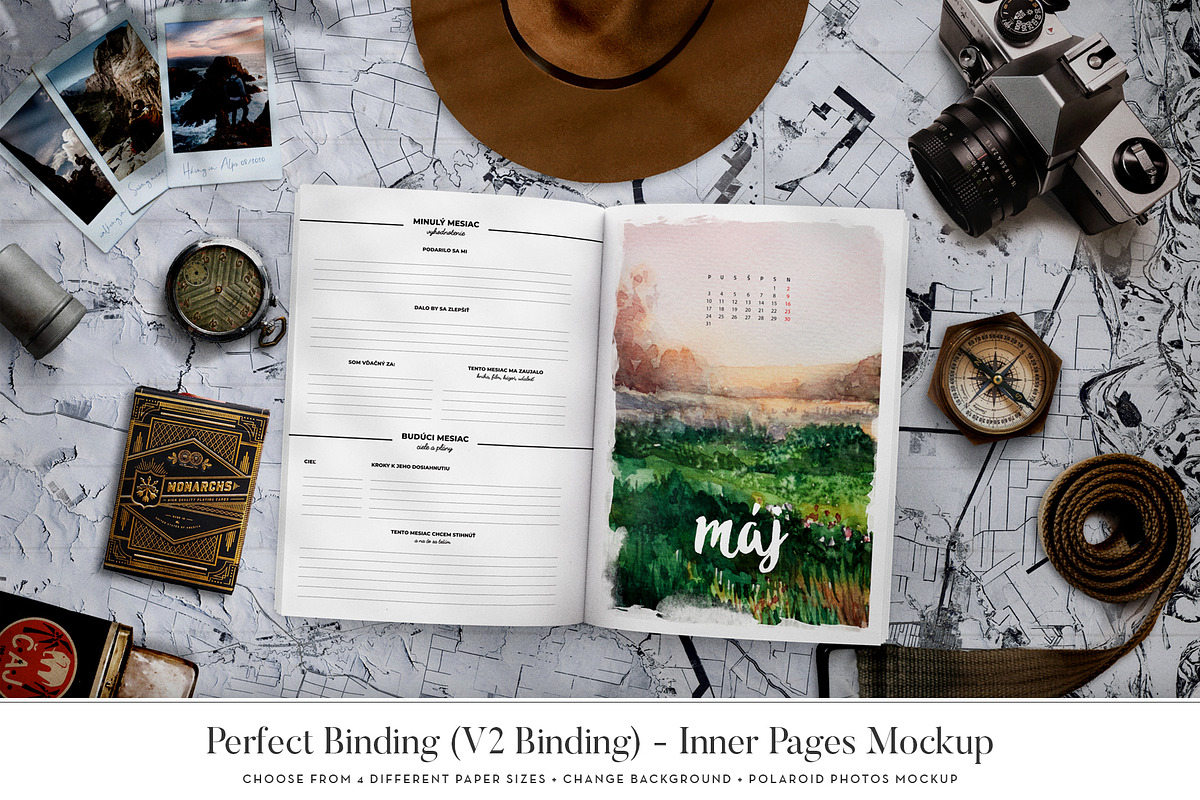 Adventure: Journal Mockups (16 in 1), a Print Template by Europe.graphics (Photo 3 of 6)
