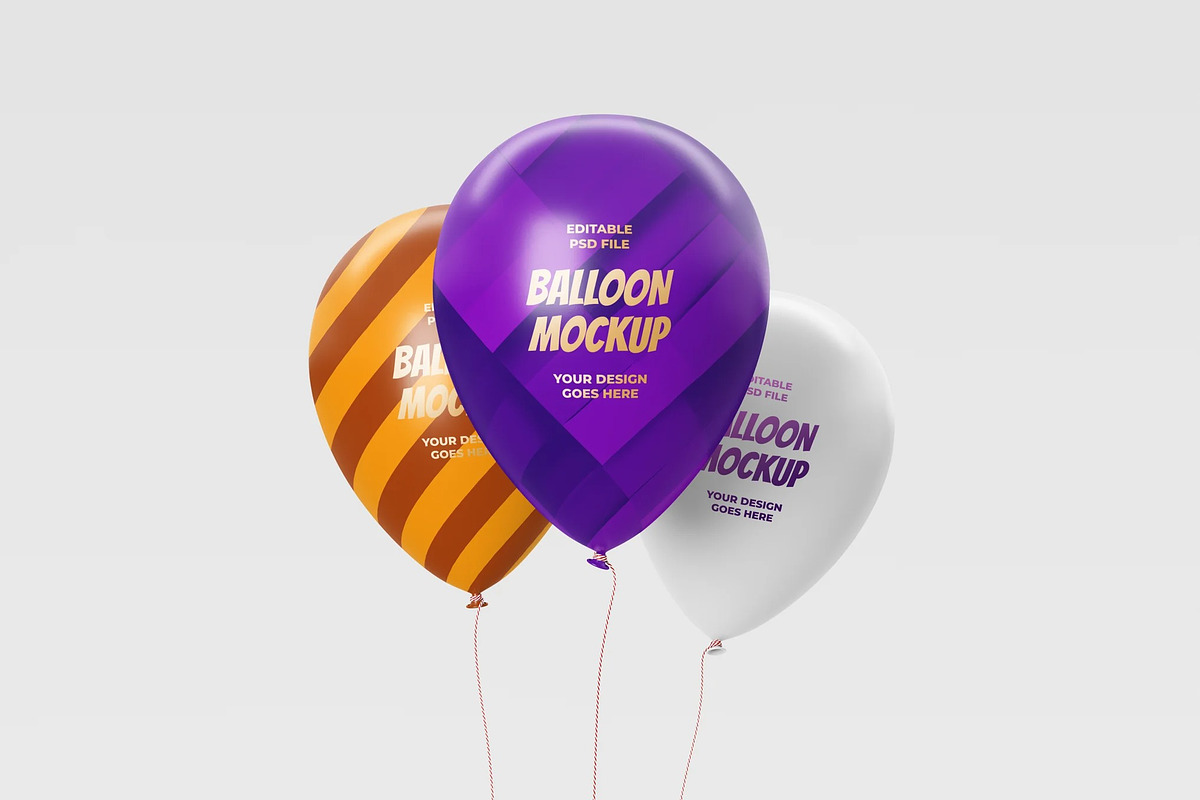 High Resolution Balloon Mockup, a Product Mockup by zpackcreative (Photo 1 of 4)