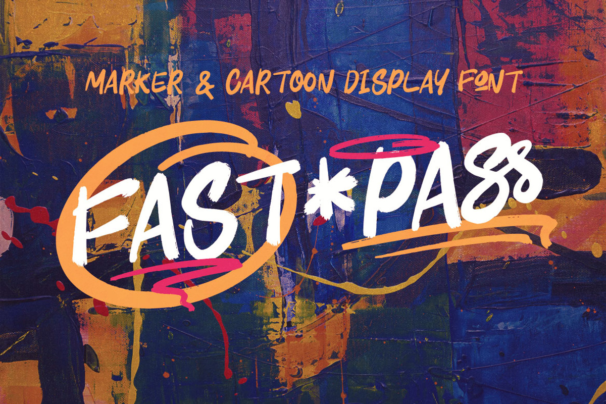 Fast Pass Casual Marker Font, a Handwritten Font by Deeezy (Photo 1 of 6)