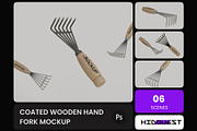 Coated Wooden Hand Fork Mockup, a Household Mockup by hiddemaru (Thumbnail 1 of 4)