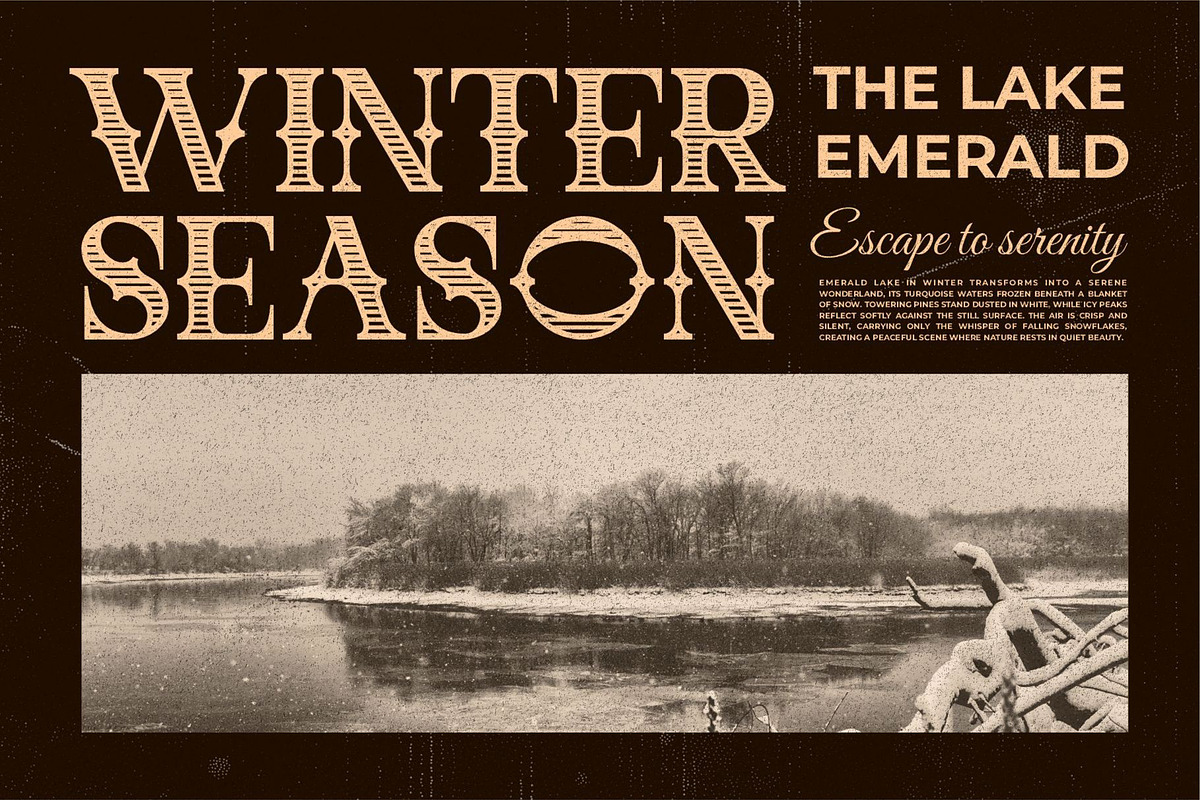 Briqa || Vintage Retro Serif Font, a Serif Font by Ermedia Studio (Photo 5 of 10)