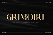 Grimoire - Elegant Fashion Font, a Serif Font by RockboyStd (Thumbnail 1 of 12)