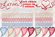 Valentines Roses watercolor clipart., a Seasonal Illustration by Happy Sloth Graphics (Thumbnail 9 of 12)