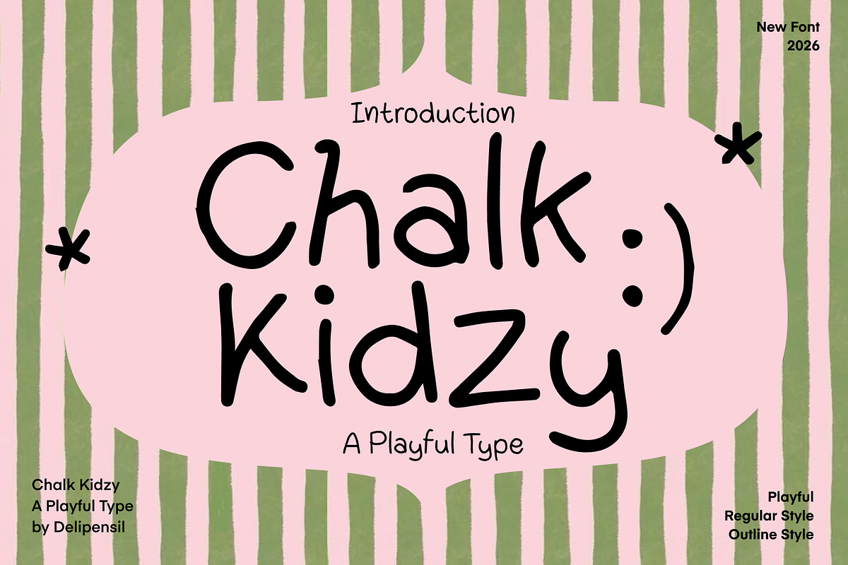 Chalk Kidzy - Bold, Fun, and Full, a Handwritten Font by delipensil (Photo 1 of 10)