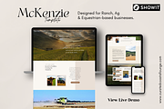 McKenzie | Showit Template for Ranch, a Landing Page Template by Curated Coastal Lounge (Thumbnail 1 of 8)