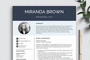 Resume with Photo / CV Template, a Resume Template by Klamp Studio (Thumbnail 9 of 11)