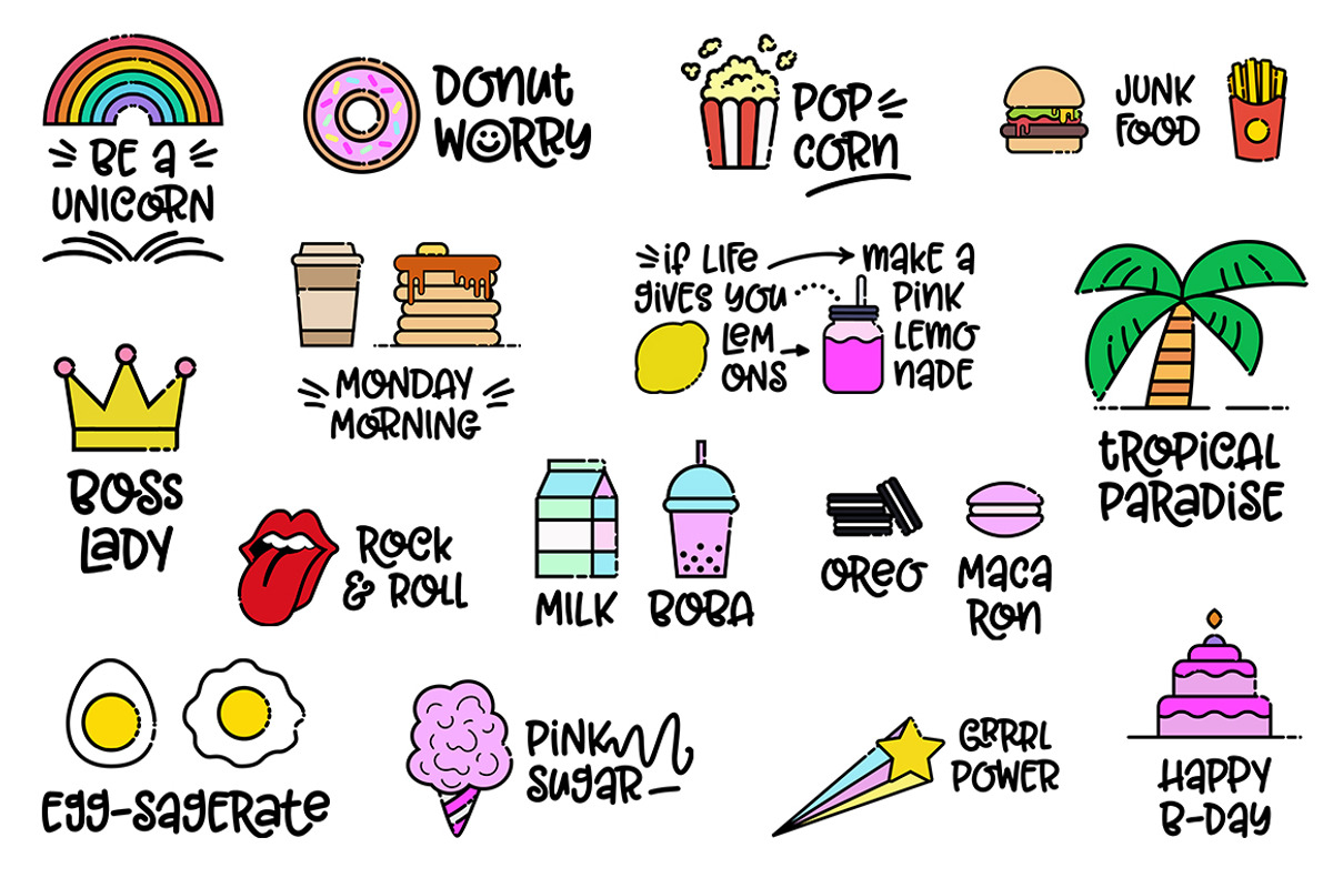 60 Trendy Icons + Stickers Artpack, an Outline Icon by Pulpixel Design (Photo 4 of 13)