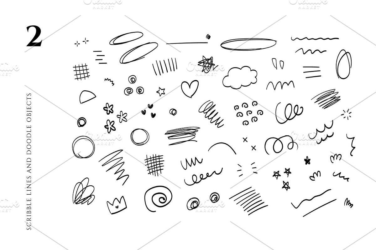 438 scribbles & doodles, an Object Graphic by Pinkbrush (Photo 3 of 11)