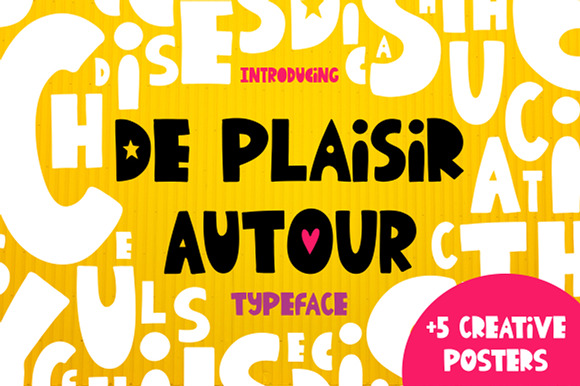De Plaisir Autour - typeface preview 8