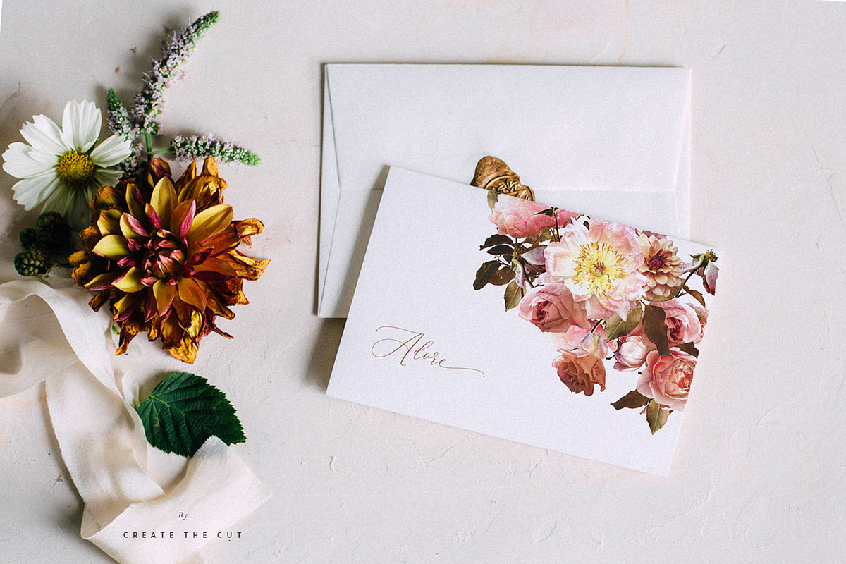Digital Flower Clip Art - Wings, an Illustration by Create The Cut (Photo 4 of 10)