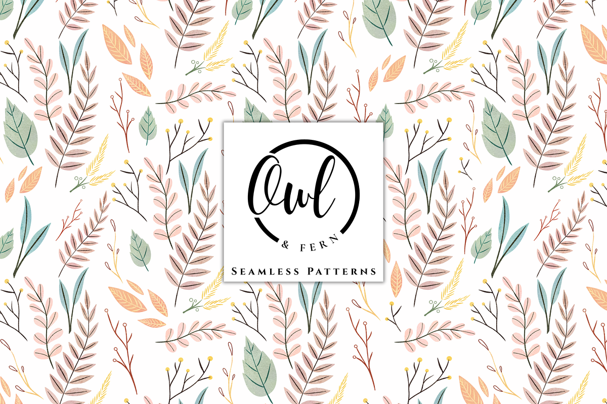 Soft Fall Symphony Seamless Pattern, a Pattern Graphic by OwlAndFern (Photo 1 of 16)
