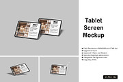 Tablet Potrait Landscape Mockup, a Device Mockup by rizalamora (Thumbnail 1 of 11)