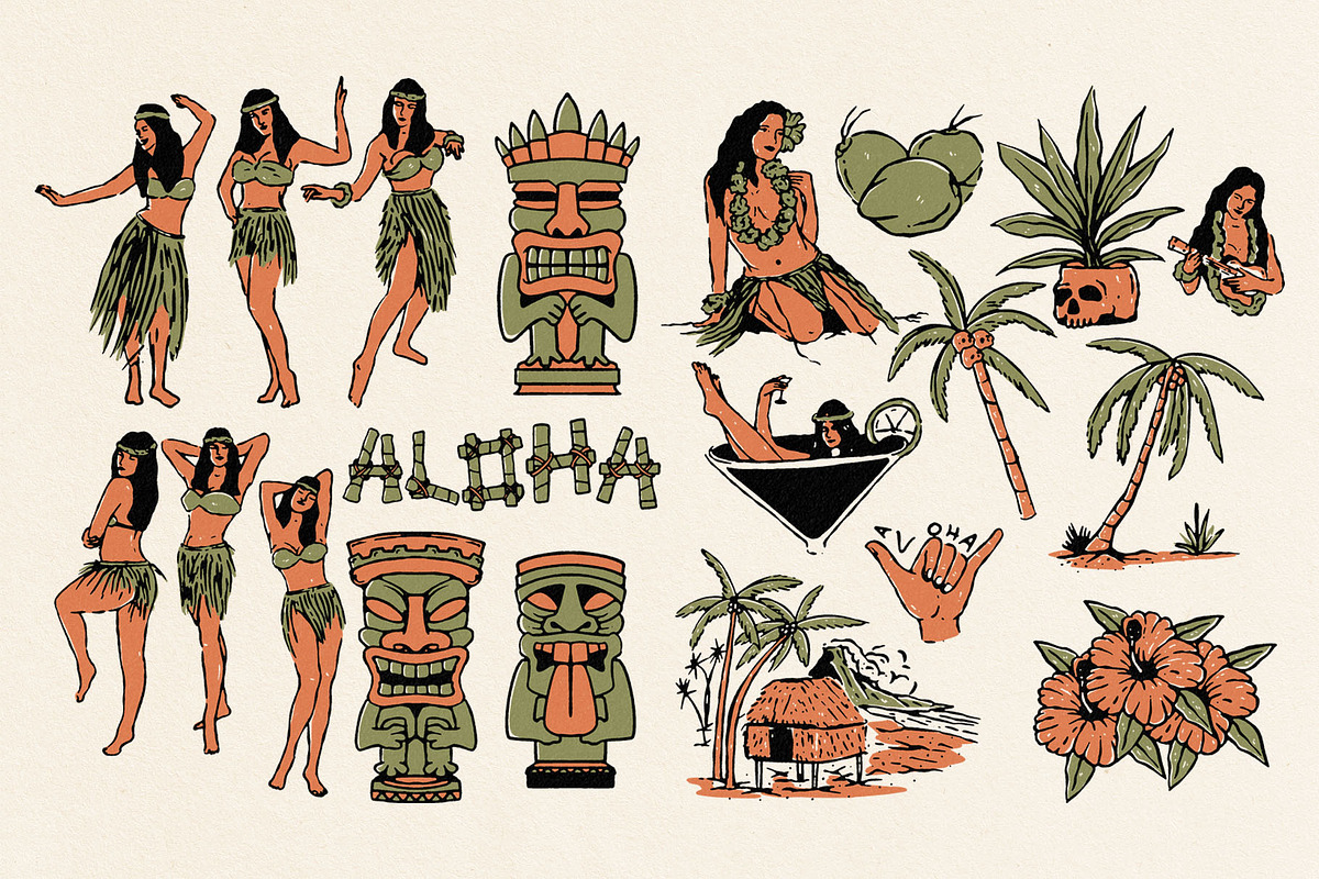 40 Tropical graphic assets, an Object Illustration by Southerntown (Photo 3 of 5)