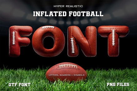 Inflated Football | Letters & Font, a Font by Making Rad Things