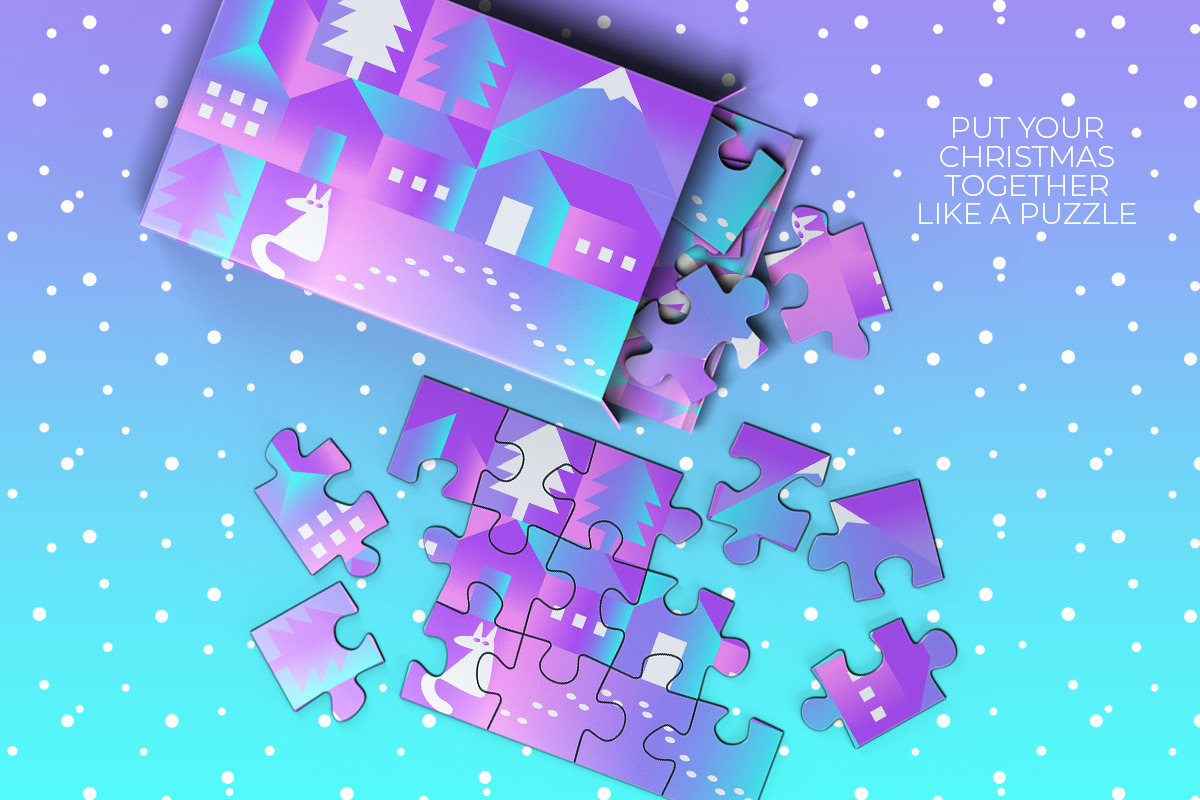 Holographic Christmas Geometric Set, an Object Graphic by Julie&Taily (Photo 20 of 23)