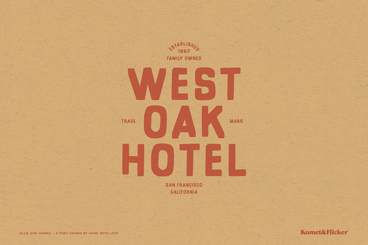 Ollie and Hanna, a Sans Serif Font by Komet & Flicker (Photo 8 of 13)