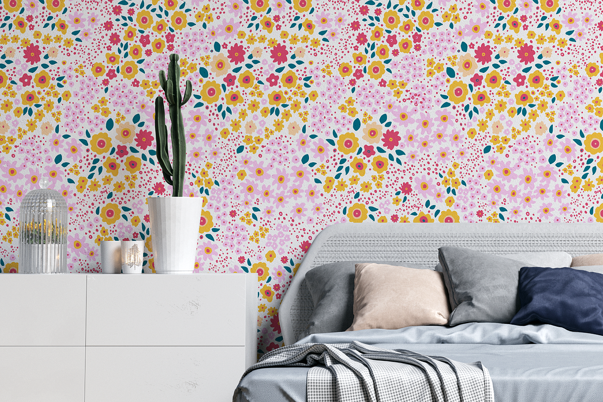 Spring Ditsy Vector Seamless Pattern, a Pattern Graphic by MalyskaStudio (Photo 10 of 15)