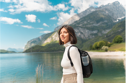 Wandering off the grid, a smiling, a Person Photo by AD Stock Images