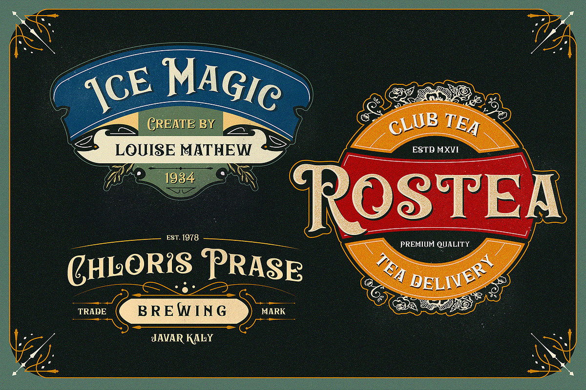 Burnic | Victorian Display Font, a Serif Font by StoricType (Photo 7 of 11)