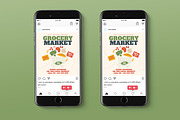 Grocery Market Instagram Post Flyer, a Flyer Template by Tokosatsu (Thumbnail 1 of 3)